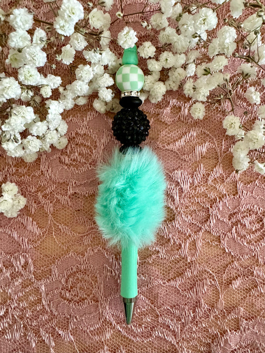 Floofy Turquoise Pen