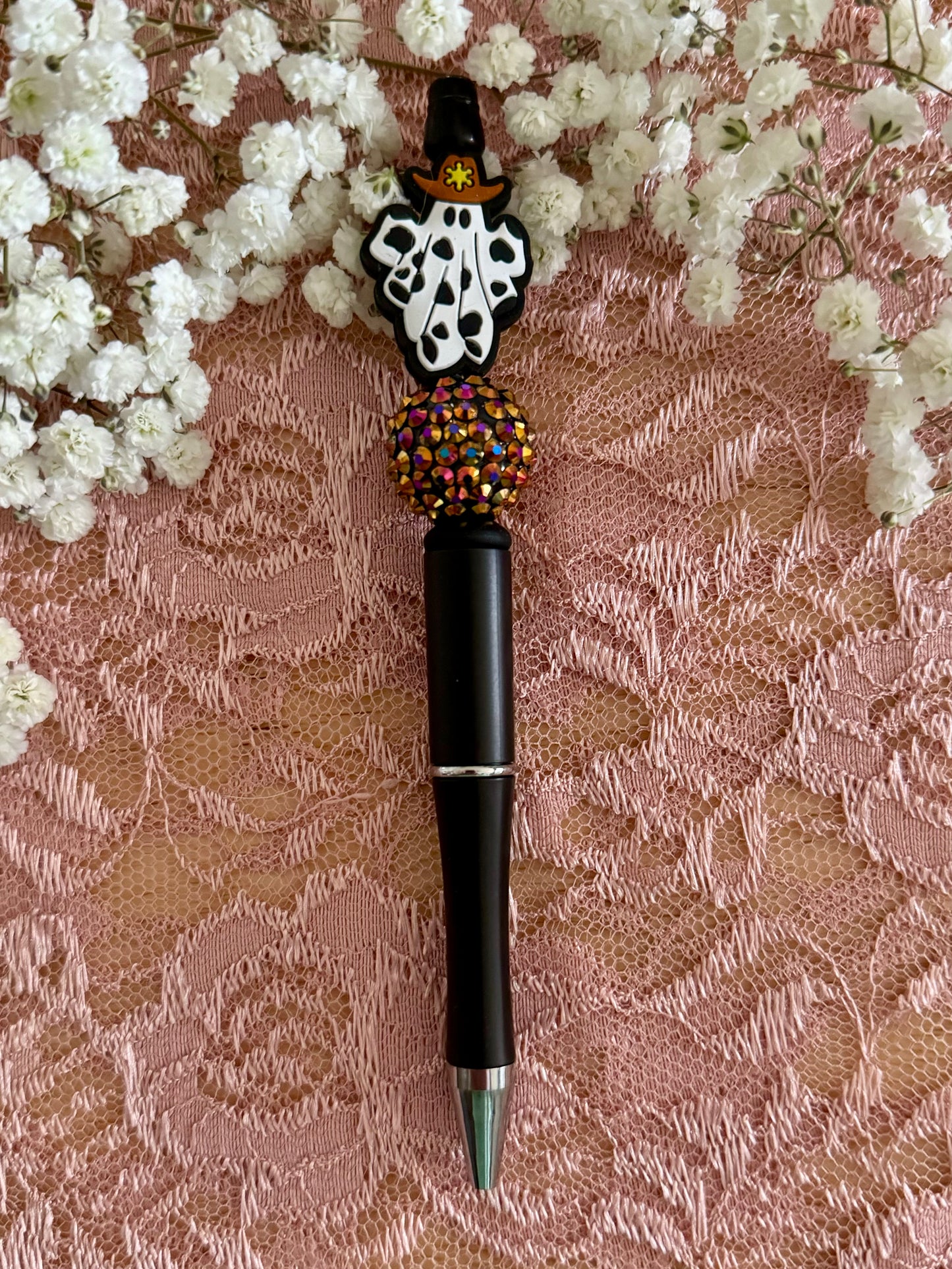 Cowboy Ghost Rhinestone Pen