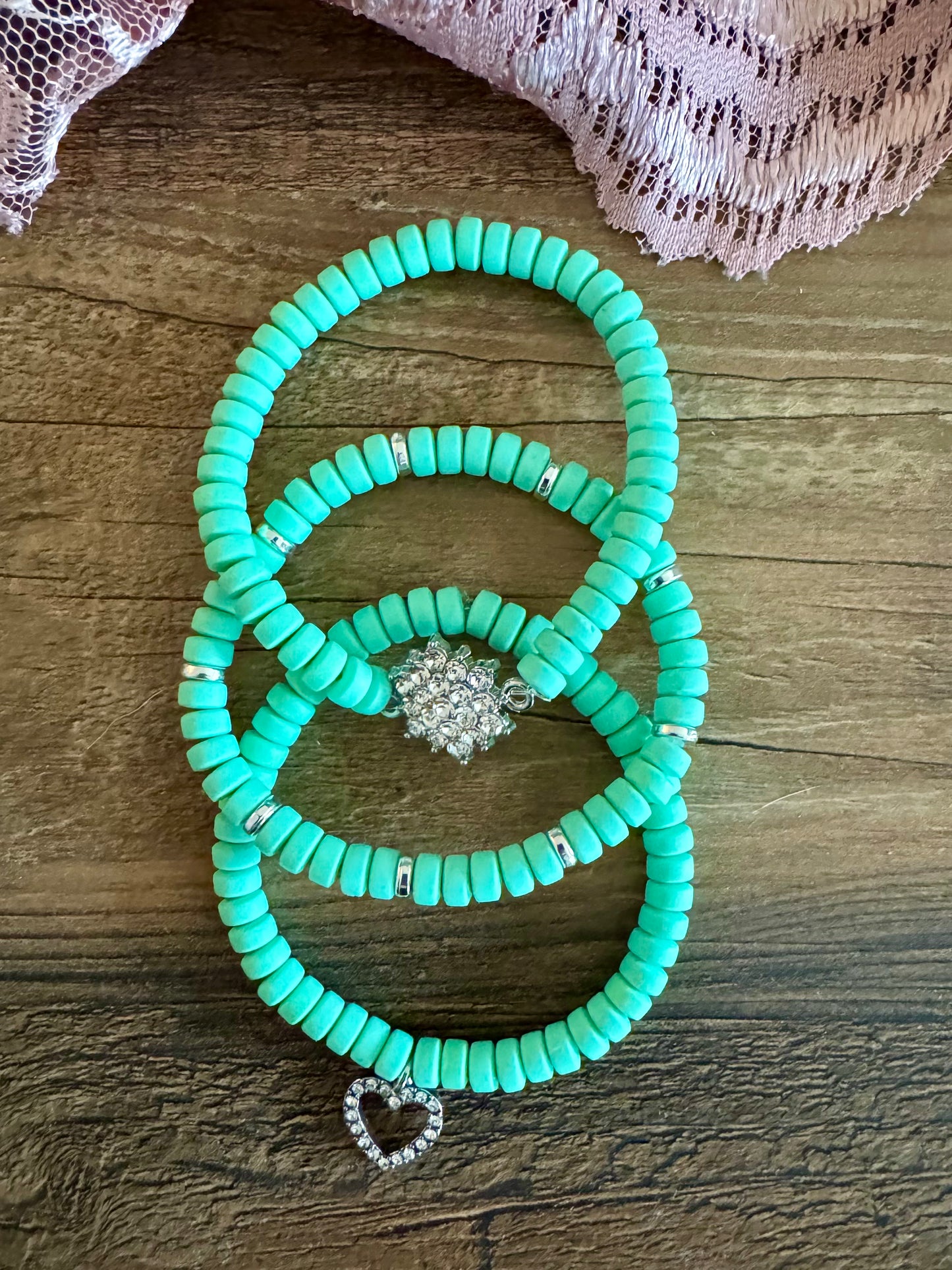 Teal Bracelet Stack