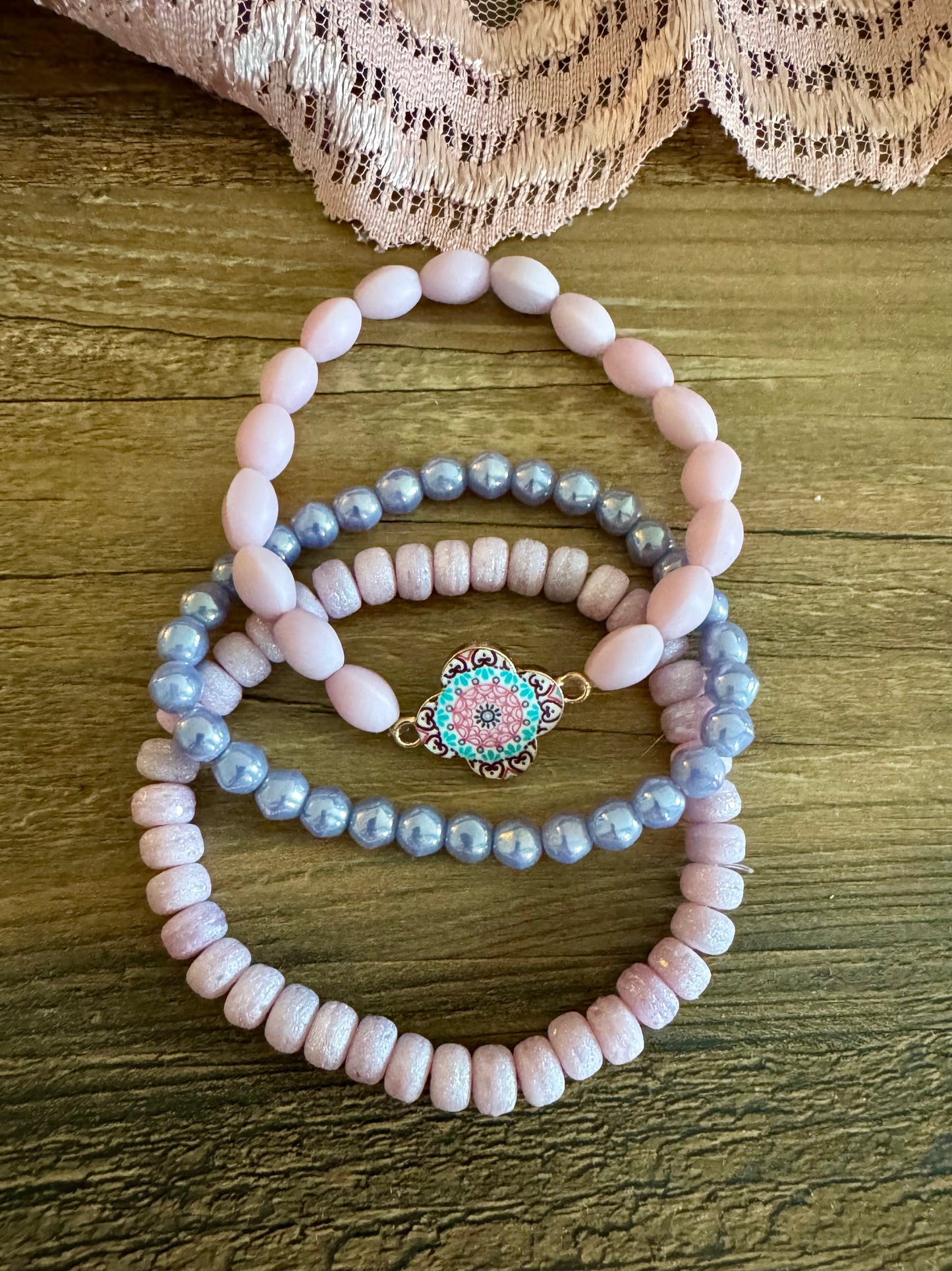 Purple Bracelet Stack