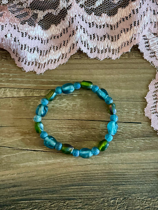 Blue & Green Stone Bracelet
