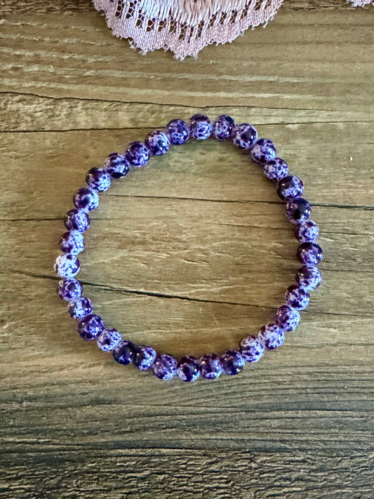 Purple Speckle Bracelet